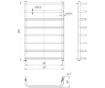 Standard 800×530/500 alb mat - imagine 2